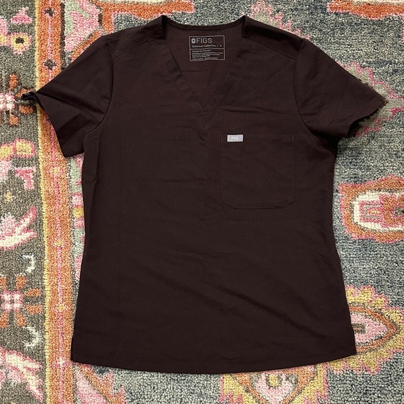 Figs Women’s Espresso Catarina - One-Pocket Scrub Top™ - Small - Picture 3 of 5